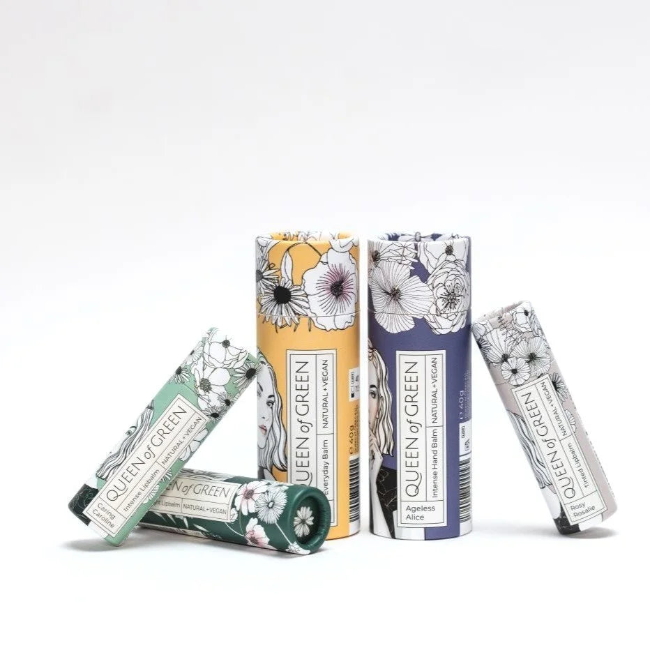 Royales Set mit Lippenbalsam, Haut- und Handpflege von Queen of Green