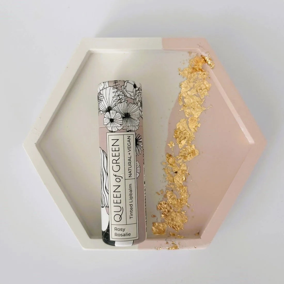 Geschenkset mit Lipbalm und Keramik-Tablett