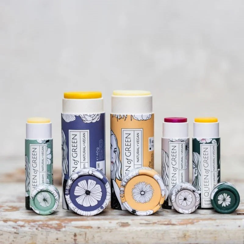 Royales Set mit Lippenbalsam, Haut- und Handpflege von Queen of Green