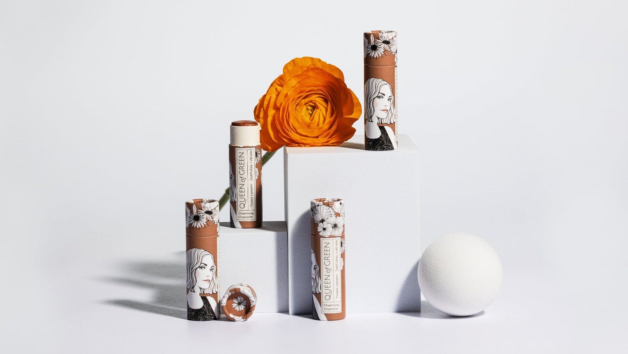 Getönte Lippenpflege Charming Charlotte von Queen of Green