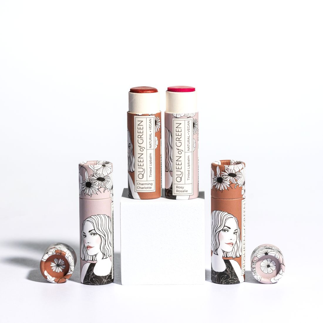 Tinted Lipbalm - Rosé und Bronze im Duo